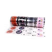 Film d'étanchéité personnalisé avec logo pour gobelets à bulles en plastique, film Boba, rouleau de film d'étanchéité pour gobelets à thé au lait en papier, gobelets en PP