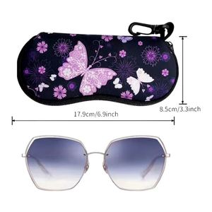 Custom Black Print Neoprene Eyeglasses Case With Belt Clip for Team Building Activities - Product Image 2