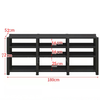 DK-010 Audio Et Vidéo Cabinet Amplificateur De Puissance Rack Équipement TV Cabinet Son Entourant Cadre Extension 3 Rangées