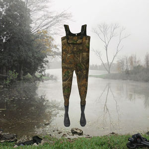 4.5mm Cunsom PVC <span class=keywords><strong>cuissardes</strong></span> de pêche <span class=keywords><strong>grandes</strong></span> poches coupe-vent imperméable Camo néoprène bretelles pour la chasse <span class=keywords><strong>grandes</strong></span> <span class=keywords><strong>tailles</strong></span> disponibles - Product Image 3