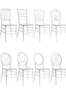 Vente en gros Chaise de mariage en résine acrylique transparente en plastique pour événements et banquets - Product Image 6