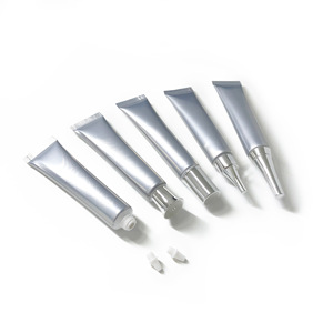 Envase Cosmético Suave de Aluminio Plateado de 20g para Cuidado de la Piel, Esmalte de Uñas, Brillo Labial, Lápiz Labial y Crema - Product Image 1