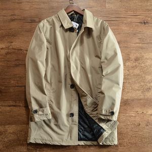 Nouveau <span class=keywords><strong>Trench</strong></span>-<span class=keywords><strong>coat</strong></span> mi-long chaud pour <span class=keywords><strong>homme</strong></span>, style automne-hiver 2026, anti-déchirure - Product Image 5
