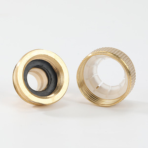 Connecteur de tuyau tout en cuivre 1/2 pouce en laiton, résistant, pour l'alimentation en eau des machines à laver, des robinets et des pistolets de lavage automobile - Product Image 2