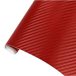 Vinilo Autoadhesivo de Fibra de Carbono Roja de Lujo 3D/4D/<span class=keywords><strong>5D</strong></span>/6D, Rollo de 1.52*18M para Envoltura de Autos, Uso Único - Product Image 2