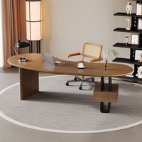 Bureau en bois massif, table longue de style antique pour salon, bureau, atelier, table de travail, table de salle à manger pour la maison et la chambre