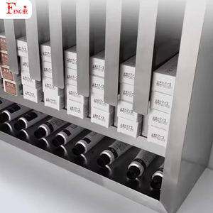 Armadietto in Acciaio Inox per Salone di Bellezza, Espositore per Tinture per Capelli, Scaffale per Conservazione - Product Image 3