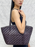 Sac fourre-tout tissé tendance pour femme, sac à bandoulière portable, design vintage, sac à bandoulière tressé pour femme, sac à main décontracté pour tous les jours