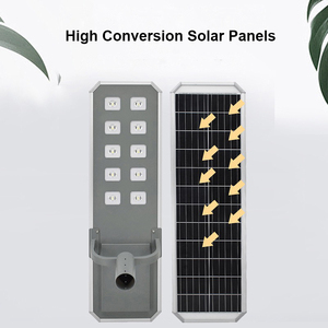 Lampara Solar <span class=keywords><strong>Exterior</strong></span> Luces de camino solar Todo en uno Farola solar Célula solar Luces solares para patio Lampadaire Solaire - Product Image 4