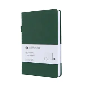 A5 Custom Engraved Logo High Quality Hardcover Pu Leather Journal Writing Notebook For Promotion School Office