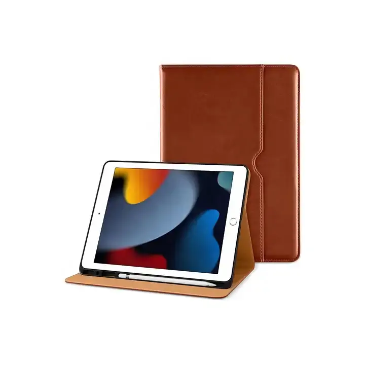 Housse de protection en cuir de qualité supérieure pour iPad 9th/8th/7th génération 10.2 pouces pour iPad 10.2 2021/2020/2019