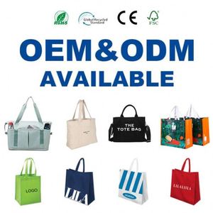 Sac fourre-tout en toile de coton personnalisé, design populaire, logo sur mesure, idéal pour les courses au supermarché - Product Image 6