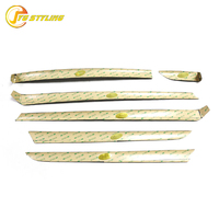 Garniture intérieure en fibre de carbone pour Lexus ES 200 260 F Sport 300h 2018+ – Cache-poignée de porte intérieur (6 pièces/kit) pour la décoration
