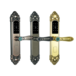 प्रतिस्पर्धी मूल्य ओम और ओडम ट फिंगरप्रिंट पासवर्ड गोल्ड हैंडल स्मार्ट डोर हैंडल लॉक - Product Image 1