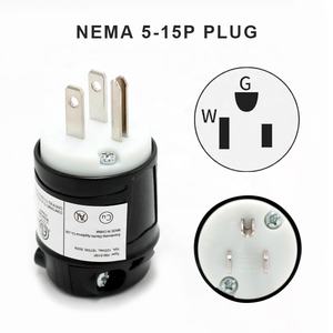 15A 発電機用ツイストロックプラグ 125/250V NEMA 5-15P 3ピンオスプラグ 交換用 工業用ロックデバイス - Product Image 3