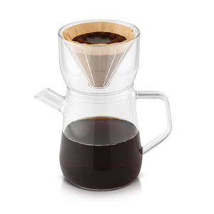 Emode 600ml – Ensemble de cafetière à filtre <span class=keywords><strong>design</strong></span> européen avec <span class=keywords><strong>carafe</strong></span> en verre borosilicate, filtre réutilisable, portable pour usage en café - Product Image 6