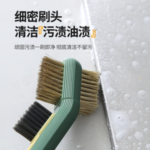 Brosse pour cuisinière à gaz en acier inoxydable, outil de nettoyage multifonctionnel pour la cuisine - Product Image 2