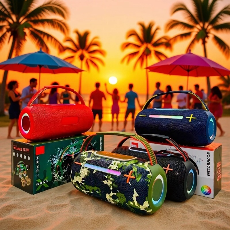 X368  Outdoor for Speaker RGB Lights Dual-speaker Design High Power Deep Bass Waterproof TWS Pairing FM Radio · image 2