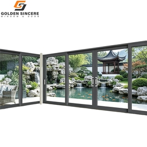 GS Aluminum Frame Double Tempered Glass <b>Sliding</b> Door for Balcony and <b>Indoor</b> Space Partition - Product Image 2