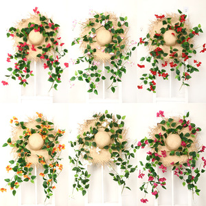 Nouveau produit : guirlande de fleurs artificielles de <span class=keywords><strong>bougainvilliers</strong></span> suspendus de 1,7 m, décoration suspendue pour mariage, guirlande de fleurs artificielles pour le Nouvel An - Product Image 2