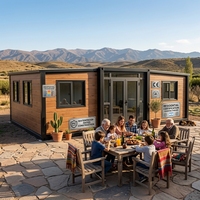 Maison conteneur de luxe à deux étages, 2 à 4 chambres, extensible, mobile, modulaire, préfabriquée, conteneur maritime 20ft 40ft, maison habitable