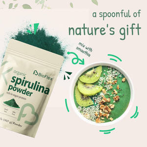 Oem פרטי תווית מזון אורגני כיתה תמצית צמחים מותאם אישית חבילה כחולה ספירולינה אבקת אורגני עשיר בחלבון טבעוני - Product Image 2