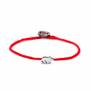 Animal Shape Rope <b>Red</b> Knitting Minimal Stylish Plain Charm <b>Bracelet</b> Wholesale 925 Sterling Silver Fine Jewelry - Product Image 2