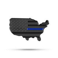 Autocollant de voiture en alliage d'aluminium 3D avec drapeau américain pour pare-chocs, hayon et emblèmes de voiture américaine, et décalcomanie pour camion