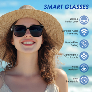 Gafas inteligentes de moda Llamada Música estéreo Manos libres Anti-Luz Azul Cambio de color Gafas de sol deportivas polarizadas - Product Image 4