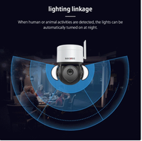 Nouvelle caméra PTZ de jardin TUYA 5MP HD à vision nocturne, moulée sur mesure, avec fonctionnalité WiFi sans fil, fonction Graffiti et stockage sur carte mémoire