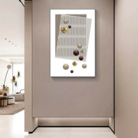 Boule en métal 3D peinture décorative simple peinture moderne décoration murale hôtel décoration murale art peinture abstraite