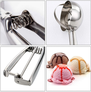 Eco-Friendly Cookie for <b>Baking</b> 3Pcs Stainless Steel Ice Cream Scoop Set - Product Image 3