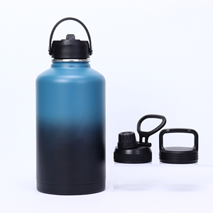 Large 32L 64oz 128oz Half Gallon Vacuum Insulated Stainless Steel Tumbler with Handle and Lid for Water Beer Growler - Product Image 4