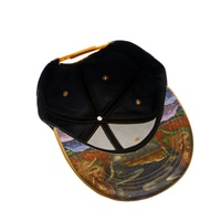 Topi Hip Hop Snapback Custom Logo Sublimasi Grosir, Topi Flat Brim Adjustable untuk Pria