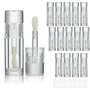 Custom Logo <b>Clear</b> Lip <b>Gloss</b> PETG/ABS Plastic Empty Tubes with Metal Brush Head for Skin Care Mascara Cosmetics - Product Image 1