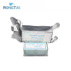 RONGTAI Slide de couverture de lame de verre de <span class=keywords><strong>Microscope</strong></span> grossiste 7109 lame de <span class=keywords><strong>Microscope</strong></span> en verre préparé Chine lames de <span class=keywords><strong>Microscope</strong></span> couverture glisse - Product Image 5