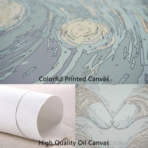 Peinture par numéros DIY, figurine <span class=keywords><strong>de</strong></span> dessin animé faite à la main, impression numérique sur <span class=keywords><strong>toile</strong></span>, forme carrée encadrée, décoration intérieure - Product Image 2