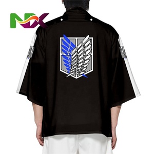 Disfraz de Cosplay de Shingeki No Kyojin, Impresión 3D, <span class=keywords><strong>Haori</strong></span>, Ropa de Dibujos Animados, Kimono de Anime, Capa, Sudadera con Capucha de Ataque a los Titanes - Product Image 3