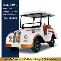 Venta al por Mayor de Autos Clásicos Eléctricos Antiguos Tarion de 5 Plazas, Vehículo Turístico Retro Vintage, Motor de CA de 4.0kW de Fábrica OEM