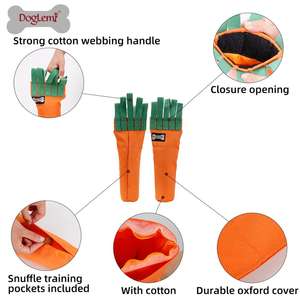 Dayanıklı pamuk köpek oyuncaklar havuç tasarım IQ gıda davranır fonksiyonel snueğitim çiğneme oyuncakları şişe Crunky Pet köpek oyuncaklar doldurun - Product Image 6