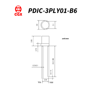 ตัวตรวจจับแสงที่มีการป้องกันรังสีอินฟราเรดสูง 5V สำหรับการควบคุมแสงพื้นหลัง การตรวจจับแสงยามค่ำคืน เซ็นเซอร์ตรวจจับแสงโดยรอบแบบไวต่อแสง - Product Image 3