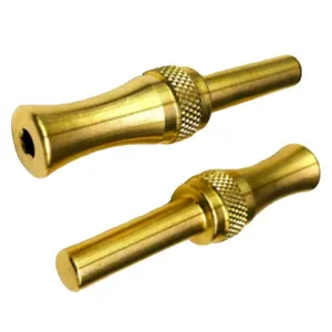 Best selling CNC machined brass long knurling Battery Charging terminal Lugs by your design