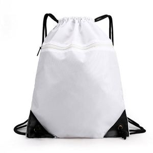 Design Custom Polyester <b>Drawstring</b> Double-shoulder <b>Drawstring</b> <b>Backpack</b> Sports and Fitness Waterproof Bag - Product Image 5