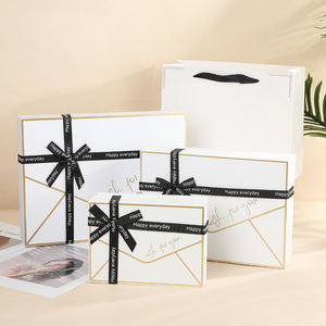 Caja de Regalo de Lujo Estilo Sobre, Caja de Empaque para Regalos Cosméticos con Listón, Caja de Regalo para Joyería, Cuidado de la Piel, Bodas, Día de la Madre, Cumpleaños - Product Image 2