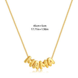 Delicado Collar con Colgante para Mujer, Chapado en Oro PVD de 14k y 18k, Acero Inoxidable 316L, Joyería Fina para el Día de la Madre, Collar para Mamá - Product Image 5