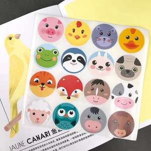 Pegatinas Decorativas Reciclables para Niños, Lindas Pegatinas <span class=keywords><strong>de</strong></span> Recompensa con Dibujos Animados <span class=keywords><strong>de</strong></span> <span class=keywords><strong>Animales</strong></span> <span class=keywords><strong>de</strong></span> <span class=keywords><strong>Granja</strong></span> - Product Image 3