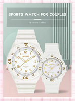 Montres de couple populaires, décontractées, étanches 50M, avec aiguilles lumineuses, à quartz