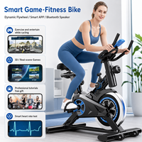 Vélo de spinning commercial silencieux à transmission par courroie pour salle de sport, club et domicile
