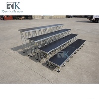 Plateforme de scène pour chorale en gros avec système de verrouillage, installation rapide, Spider Stage