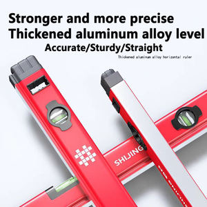 Shijing 1221 Niveau Aluminium Magnetische Hoge Precisie Niveau Anti-Val Balans Liniaal Multifunctionele Hoek Meetinstrument - Product Image 3